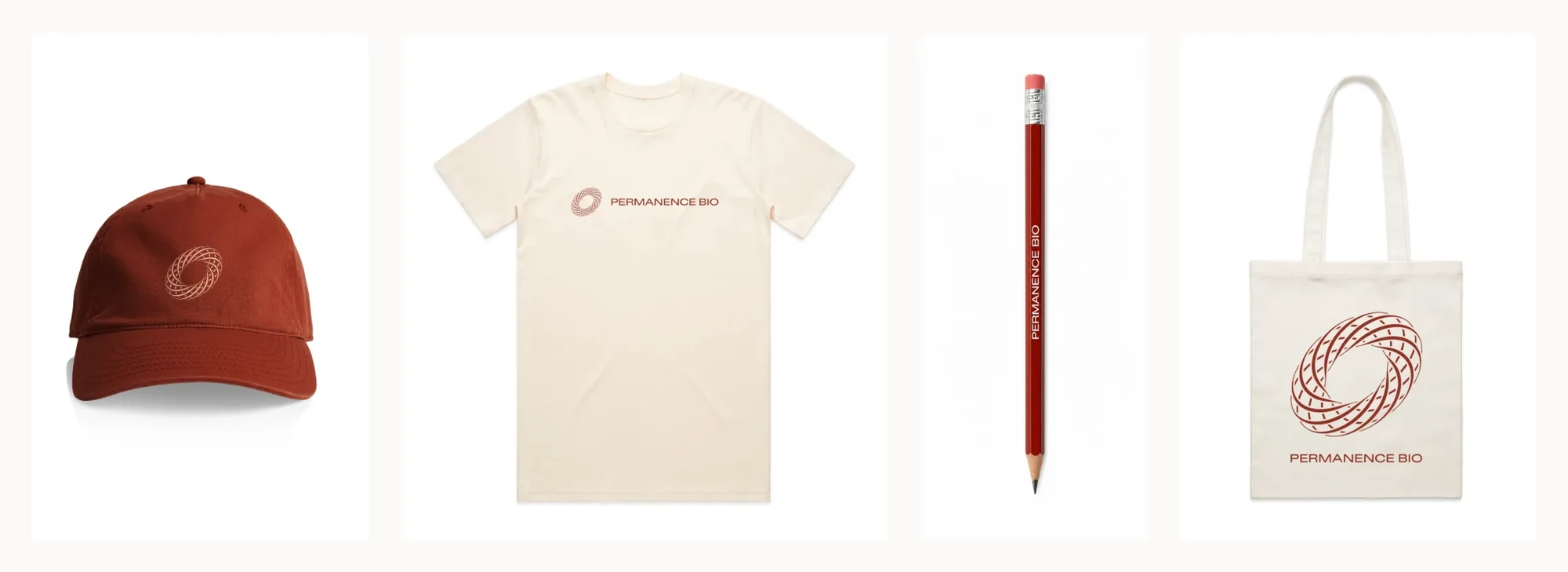 Cap, t-shirt, pencil and tote
