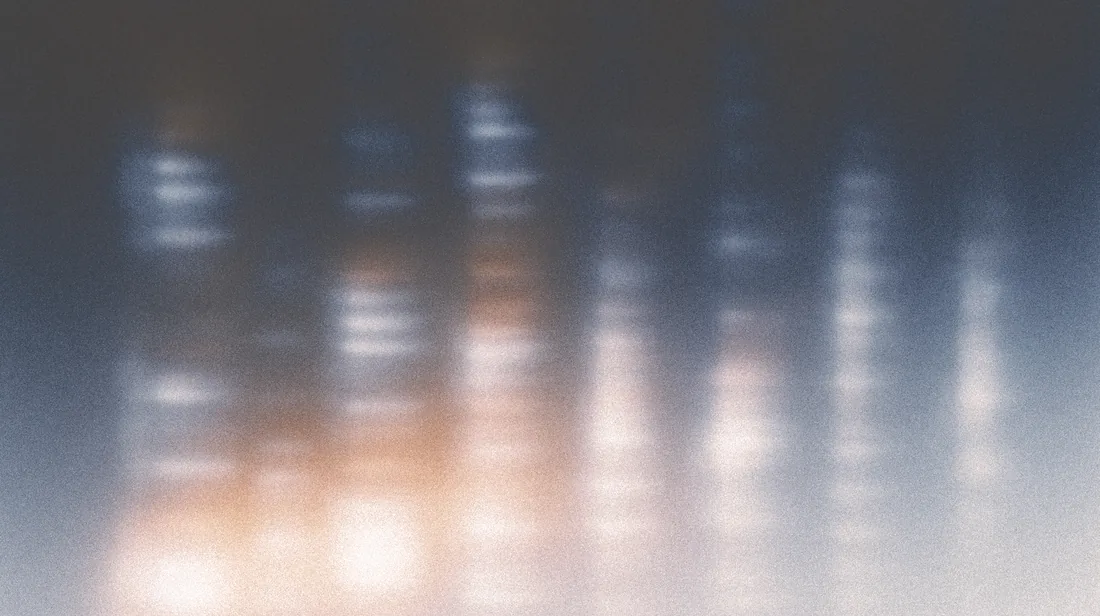 A field of light in soft mist